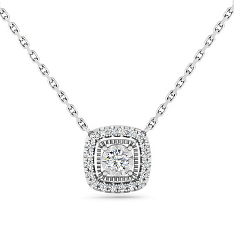 Колье из белого золота с бриллиантами (арт. Ц011234010б)