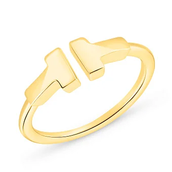 Каблучка з жовтого золота без каміння (арт. 155430ж)