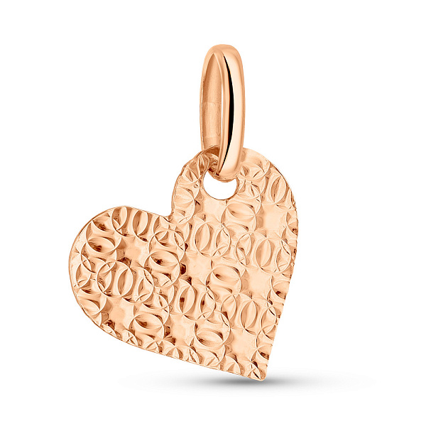 Золота підвіска Сердечко (арт. 424863) – зображення 1