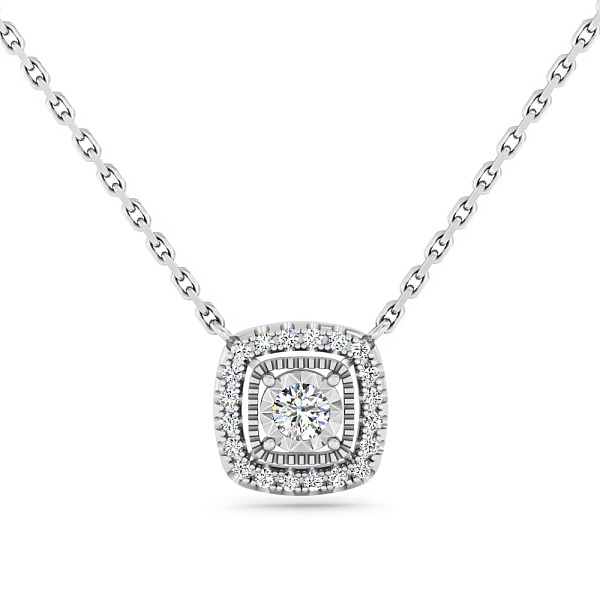 Колье из белого золота с бриллиантами (арт. Ц011234010б) – изображение 1