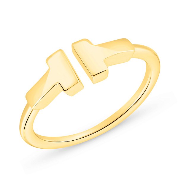 Каблучка з жовтого золота без каміння (арт. 155430ж) – зображення 1