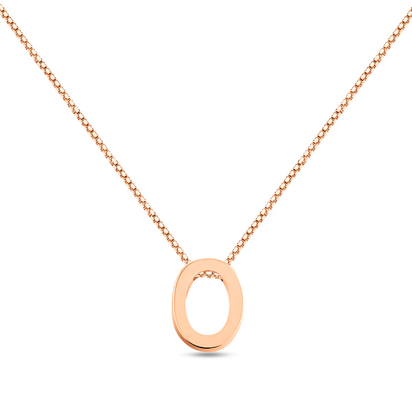 Колье из красного золота Буква О (арт. 360174/2) – изображение 2