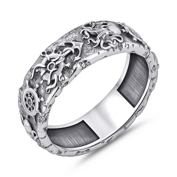 Серебряное кольцо с чернением (арт. 7901/2241) – изображение 1