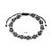 Браслет с шелковой нитью и гематитом (арт. 7309/280чгмтбрю) – изображение 2
