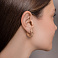 Серьги из красного золота без камней (арт. 1091711/20) – изображение 3
