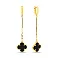 Сережки з жовтого золота з оніксом (арт. 1091252/15жо) – зображення 1