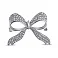 Серебряная брошь Бант с россыпью из фианитов (арт. 7505/218) – изображение 1