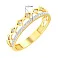 Золота каблучка з фіанітами (арт. 140774ж) – зображення 2