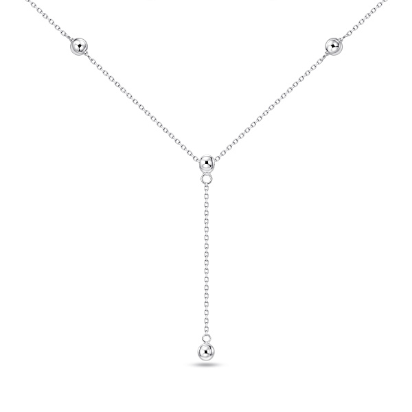 Серебряное колье-галстук без камней (арт. 7507/2594) – изображение 1