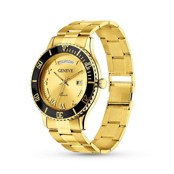 Масивний годинник з жовтого золота (арт. 260231ж) – зображення 1