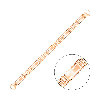 Золотой браслет без камней (арт. 3261206)