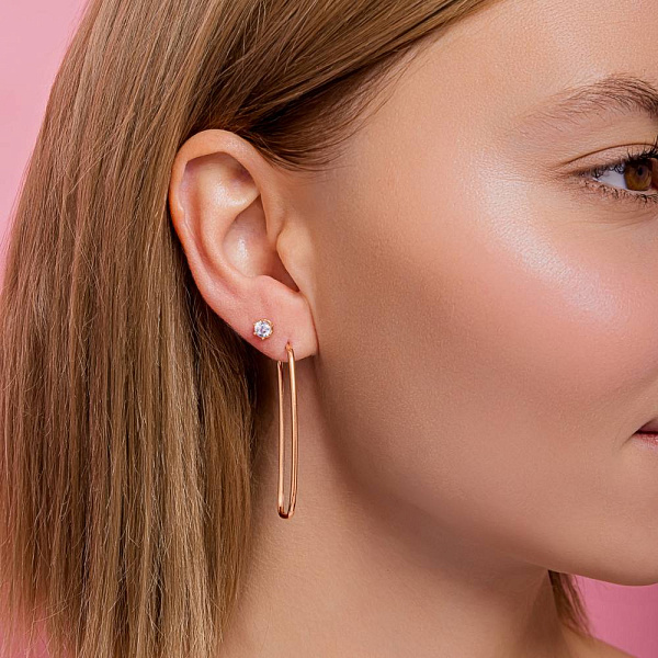 Серьги из красного золота (арт. 1091443/40) – изображение 2