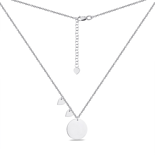 Серебряное колье без камней (арт. 7507/1685) – изображение 2