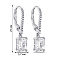 Серьги из серебра с фианитами (арт. 7502/4902) – изображение 2