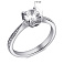 Серебряное кольцо с фианитами (арт. 7501/6947) – изображение 2