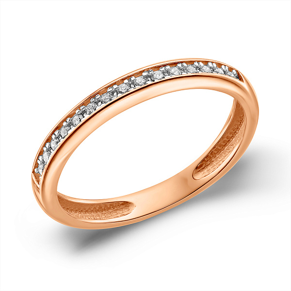 Золотое кольцо с бриллиантами (арт. К011020015) – изображение 1