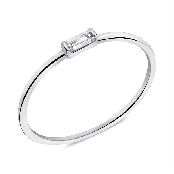 Серебряное кольцо с фианитом (арт. 7501/6847) – изображение 1