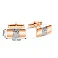 Золоті запонки без каменів (арт. 210085ра) – зображення 2