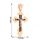 Золотий хрестик з розп'яттям і емаллю (арт. 500665еч) – зображення 2