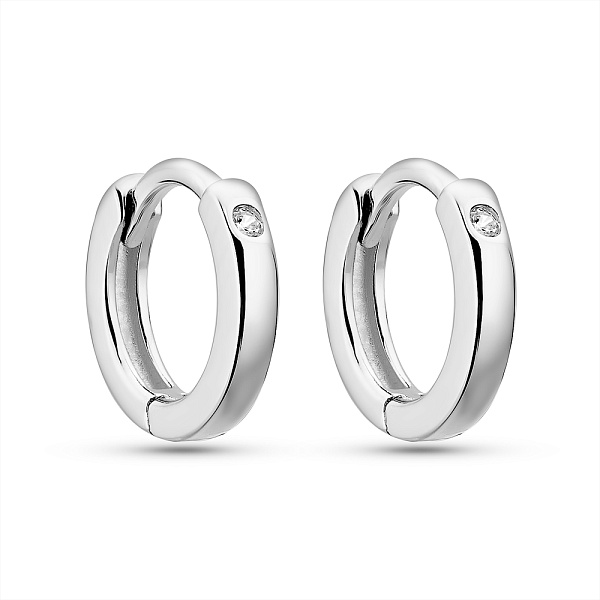 Серебряные серьги-кольца (арт. 7502/9903) – изображение 1