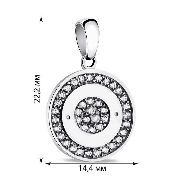 Серебряный подвес Trendy Style с фианитами (арт. 7503/3876) – изображение 2