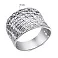 Широкое кольцо из серебра (арт. 7501/КК2/062-20) – изображение 4