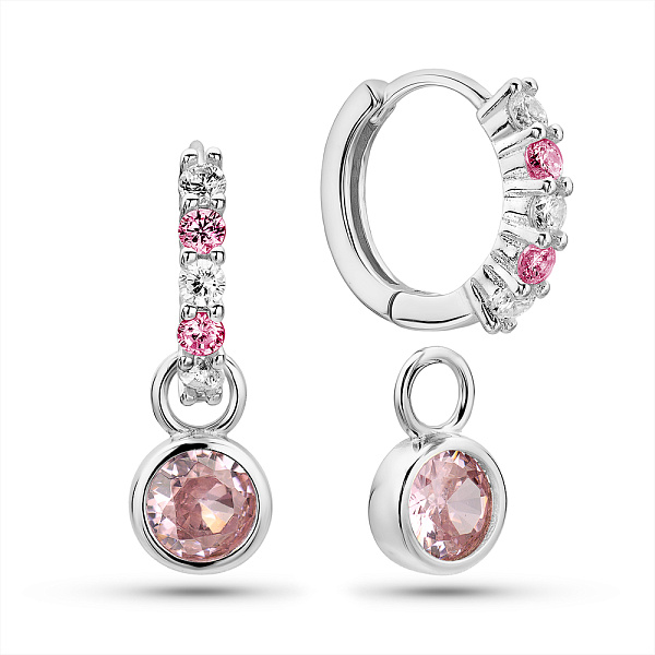 Серебряные серьги с фианитами (арт. 7502/2185994цр) – изображение 1