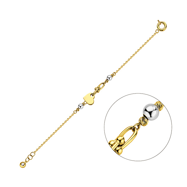 Браслет з жовтого і білого золота (арт. 326374жб) – зображення 1