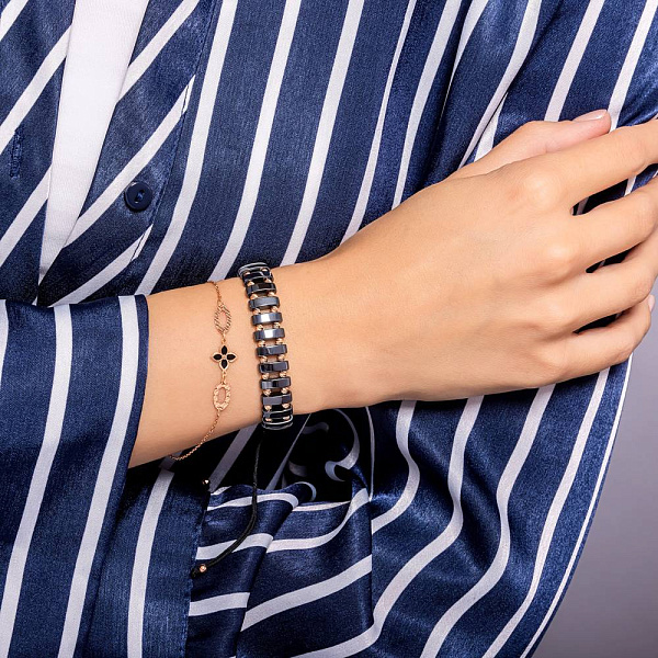 Золотий браслет з емаллю (арт. 326701еч) – зображення 3