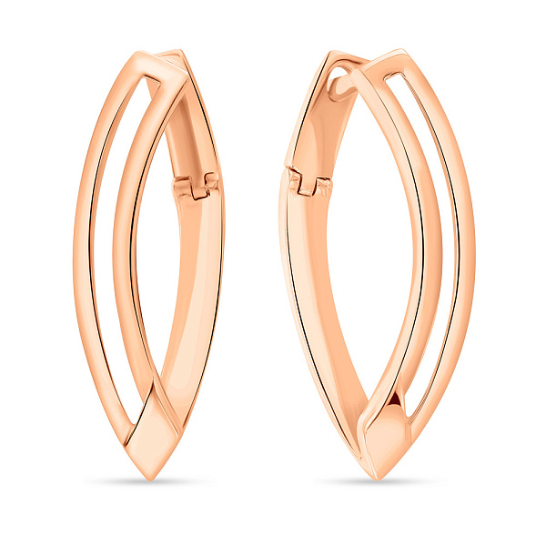 Серьги из золота без камней  (арт. 108971) – изображение 1