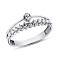 Серебряное кольцо с фианитами (арт. 7501/19043р) – изображение 1