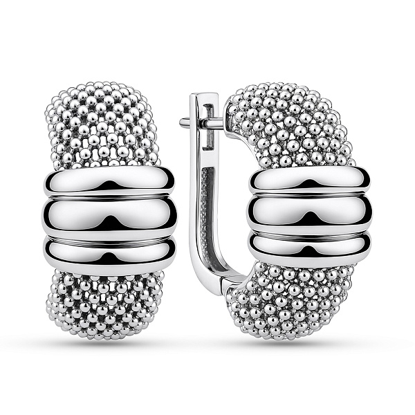 Серьги из белого золота (арт. 1092066б) – изображение 1