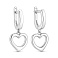 Серебряные серьги Сердца с фианитами (арт. 7502/10483) – изображение 1