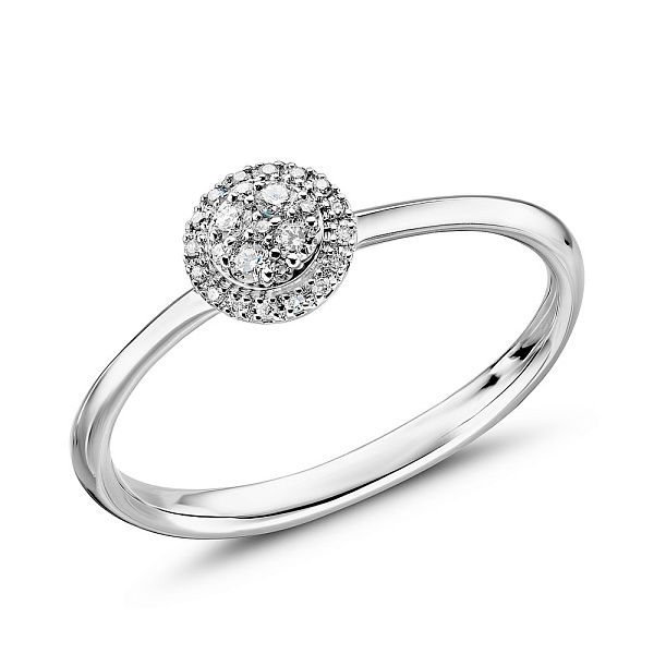 Золотое кольцо с бриллиантами (арт. К341335010б) – изображение 1