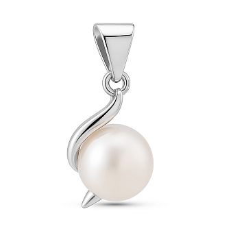 Серебряный подвес с жемчугом (арт. 7503/2186601жб)