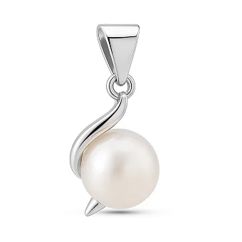 Срібний підвіс з перлиною (арт. 7503/2186601жб)