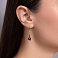 Золотые серьги Francelli Фиалки (арт. 1091788/30жмлн) – изображение 2