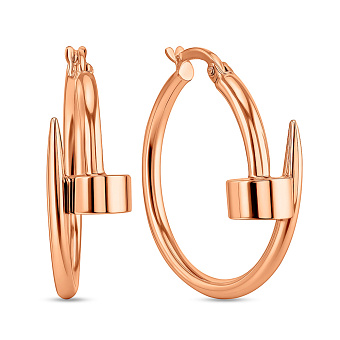 Сережки з червоного золота (арт. 104996/25)