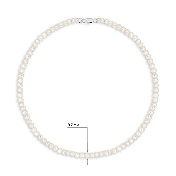 Намисто з натуральних перлин (арт. 9016/206жб) – зображення 2