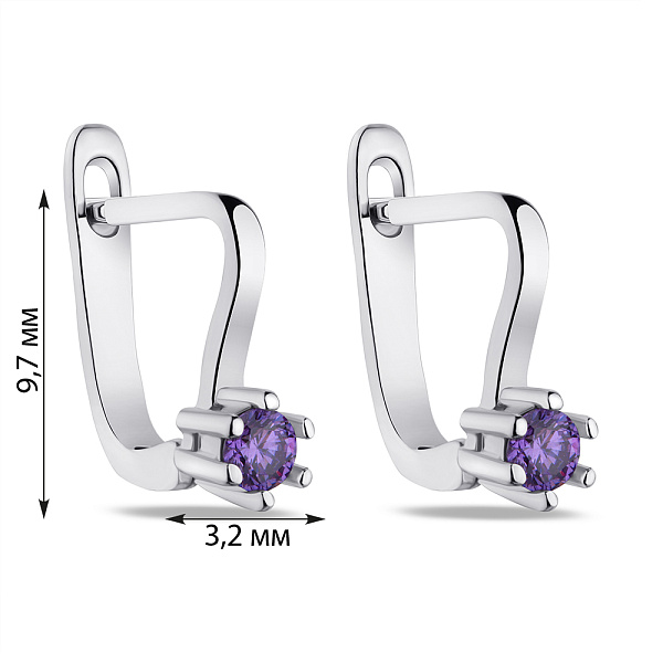 Детские серьги из серебра  (арт. 7502/С2ФА/203) – изображение 2