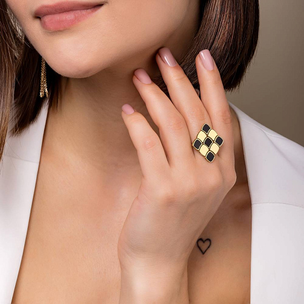 Каблучка Francelli з жовтого золота (арт. 156243жо) – зображення 2