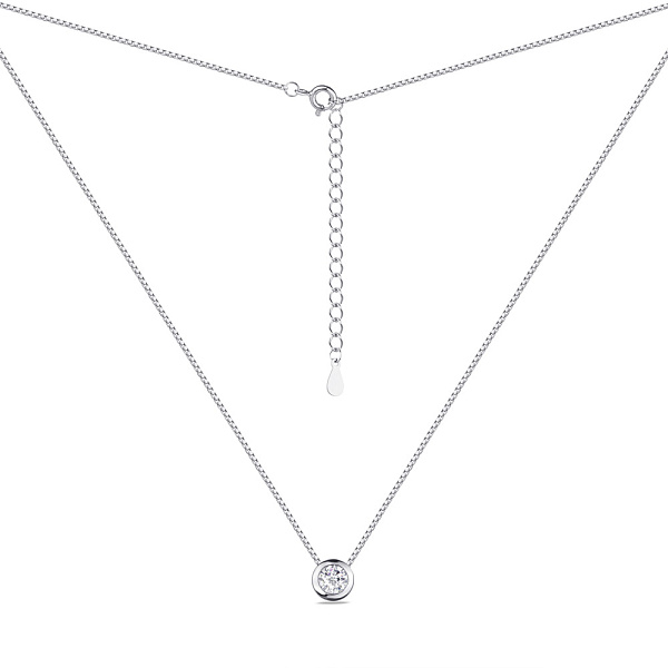 Колье из серебра с фианитом (арт. 7507/515/1) – изображение 2