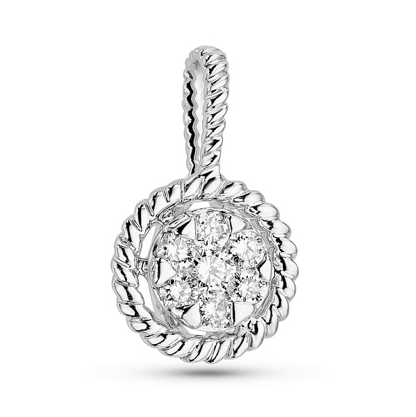 Кулон из белого золота с бриллиантами (арт. П341678010б) – изображение 1