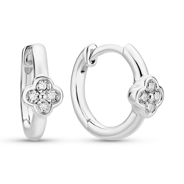 Золотые серьги с бриллиантами (арт. С341460010б) – изображение 1