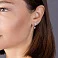 Серьги из белого золота с бриллиантами (арт. С011513040б) – изображение 3