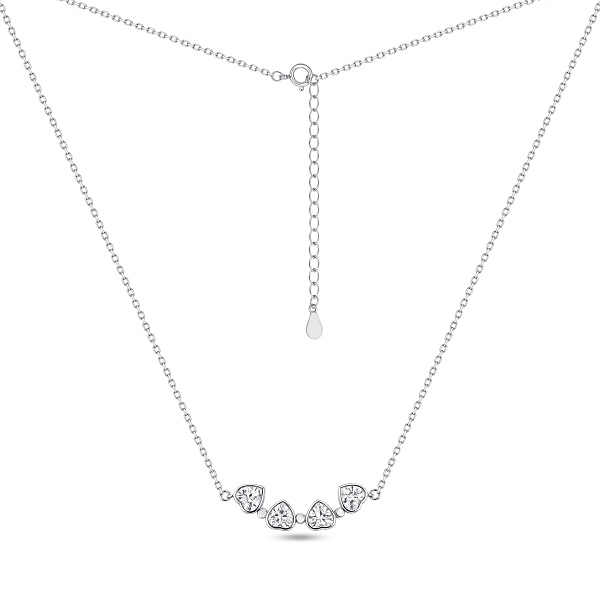 Серебряное колье-трансформер с фианитами (арт. 7507/2481) – изображение 3