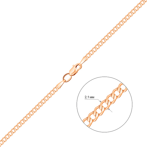 Золотая цепочка плетения Панцирное (арт. 301002п) – изображение 2