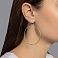Сережки из белого золота (арт. 107869/50б) – изображение 2