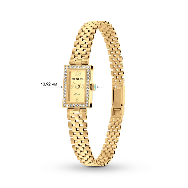 Кварцевые женские часы из желтого золота (арт. 260080ж) – изображение 5