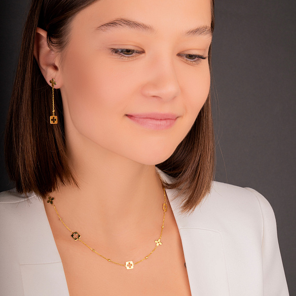 Кольє із жовтого золота (арт. 352544ж) – зображення 4